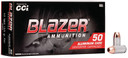 CCI Blazer Aluminum Handgun Ammunition .40 S&W 165 gr FMJ 1100 fps 1000/ct CC3589C