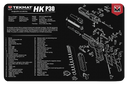 TekMat TEKR17HKP30 HK P30 Cleaning Mat Black/White Rubber 11"x17" HK P30 Parts Diagram 177697