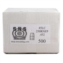 ROUND NOSE FLAT POINT 45 CAL (.452'') 250GR RNFP 500/BOX 100200042