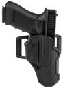 Blackhawk 410757BKR T-Series L2C Non-Light Bearing OWB Black Polymer Belt Slide Fits S&W M&P/SD/Taurus PT 24/7 Pro Right Hand 125001