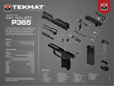 TekMat TEKR20SIGP365  Ultra 20 Cleaning Mat Multi-Color Rubber 15"x20" Sig P365 Parts Diagram 155328