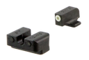 TruGlo TG231S2W Tritium Pro  Black | Green Tritium White Outline Front Sight Green Tritium Rear Sight 25450