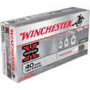 Winchester Super X WinClean Handgun Ammunition .40 S&W 180 gr. JSP 990 fps 50/ct WNWC402