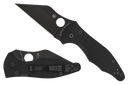 Spyderco C85GPBBK2 Yojimbo 2  3.20" Folding Wharncliffe Plain Black DLC CPM S30V SS Blade/Black Textured G10 Handle Includes Pocket Clip 158058