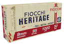 Fiocchi 9MAK Heritage  9mmMakarov 95gr Full Metal Jacket 50 Per Box/20 Case 34164