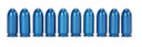A-Zoom Aluminum Snap Caps .45 AUTO Blue 10/pk PA15315