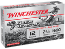 Winchester Ammo X12DS Deer Season High Velocity 12Gauge 2.75" 1 1/8oz Slug Shot 5 Per Box/20 Case 46609
