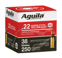 Aguila 1B221103 Super Extra Rimfire 22LR 38gr Copper Plated Hollow Point 250 Per Box/8 Case 125927