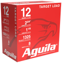 Aguila 1CHB1248 Sporting Clays High Velocity 12Gauge 2.75" 1 1/8oz 8Shot 25 Per Box/10 Case 116374