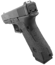 Talon Grips 113G Adhesive Grip  Compatible w/ Glock 17/22/24/31/34/35/37 Gen4 w/No Backstrap, Black Textured Granulate 27284