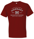 Hornady Gear 31425 Manufacturing MFG Cardinal, Cotton/Polyester/Rayon, Short Sleeve Semi-Fitted, 2XL 154614