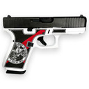 Glock G19 Gen 5 Custom "Florida White" Handgun 9mm Luger 15rd Magazines (3) 4.02" Barrel Austria GLPA195S203FLFL