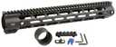 Midwest Industries MICRL30815  Combat Handguard AR-308/LR-308 Black Hardcoat Anodized 15" 6061-T6 Aluminum 133748