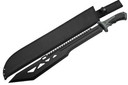 SZCO RITE EDGE 20" MACHOMACHETE BLACK W/SHEATH 25" OAL 926936BK