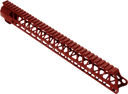 TIMBER CREEK OUTDOOR INC ME15HGR Enforcer Handguard AR-15 Red Anodized Aluminum 15" Picatinny/M-LOK 126976