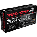 Winchester Super Clean NT Handgun Ammunition .40 S&W 120 gr. JSP 1250 fps 50/ct WNW40SWLF