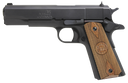 Iver Johnson Arms 1911A19 1911 A1  9mm Luger 9+1 5" Black Steel Barrel, Matte Black Serrated Steel Slide, Matte Black Steel Frame w/Beavertail, Checkered Double Diamond Walnut Grip 111723