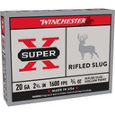 SUPER-X 20 GAUGE 2-3/4'' 3/4OZ RIFLED SLUG 5/BOX 105202918