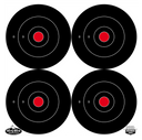 Birchwood Casey 35504 Dirty Bird  5.50" Bullseye Tagboard Hanging Black/White 12 PK 15880
