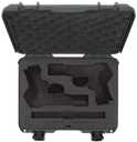 Nanuk 910CLASG6 910 Classic 2 Up Pistol Case Olive Polymer w/ Latches & Closed-Cell Foam Padding 13.20" L x 9.20" W x 4.10 " H Interior Dimensions 146619