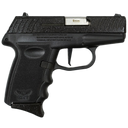 SCCY Industries DVG1PBBK DVG-1  Sub-Compact Frame 9mm Luger 10+1 3.10" Stainless Quadlock Barrel, Black Glitter Optic Ready/Serrated Stainless Steel Slide, Black Panther Polymer & Grip 162416