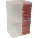 25 ROUND SHOTSHELL BOX, SOLD AS SET OF 4 CLEAR 250056346