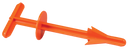 Hunters Specialties 00631 Butt Out 2  Orange Plastic 99143