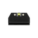 Night Fision CZU077286355YGZG Optics Ready Stealth Series For CZ-USA  Green Tritium Yellow Outline Front Sight-Green Tritium Black Outline  Rear Sight 129901