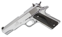 Iver Johnson Arms 1911CHRW 1911 A1  45 ACP 8+1 5" Stainless Steel Barrel, Bright Polish Chrome Serrated Steel Slide & Frame w/Beavertail, Black Diamondwood Grip 111724