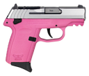 SCCY Industries CPX1TTPKRDRG3 CPX-1 Gen3 RDR 9mm Luger 10+1 3.10" Pink Polymer w/ Picatinny Rail Serrated SS Slide Pink Polymer Grip 144603