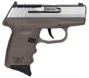 SCCY Industries CPX3TTDERDRG3 CPX-3 RD 380 ACP 10+1 2.96" Flat Dark Earth Polymer/Serrated Stainless Steel Slide/Finger Grooved FDE Polymer Grip 144648