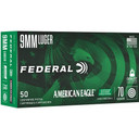 Federal American Eagle IRT Lead Free Handgun Ammuntion 9mm Luger 70gr FMJ 50/ct FAAE9LF1