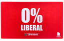 TekMat TEK42LIBERAL Zero Percent Liberal Door Mat Red Rubber 42" Long 0% Liberal 117974