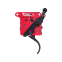 Timney Triggers 533 2-Stage  Two-Stage Curved Trigger with 1-1.50 lbs Draw Weight & Black/Red Finish for Remington 700 Right 48407