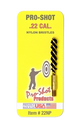 Pro-Shot 22NP Bore Brush  .22 Cal Pistol #8-32 Thread Nylon Bristles Brass Core 8984