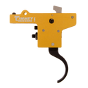 Timney Triggers 201 Featherweight  Curved Trigger with 3 lbs Draw Weight & Yellow/Black Finish for Mauser 98FN 133609