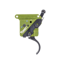 Timney Triggers 510V2 Elite Hunter  Curved Trigger with 3 lbs Draw Weight & Black/Green Finish for Remington 700 Right 110760