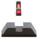AmeriGlo GFT113 Range Series Sight Set for Glock  Red Fiber Optic Front Sight-Black Rear Sight 129600