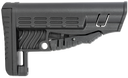 NcStar DLG-086 Classic Commercial Stock Black Polymer Adjustable Stock with Metal QD Bases & Rubber Butt Pad For Commercial Spec Buffer Tubes (Tube Not Included) 139262