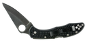 Spyderco C11PBK Delica 4  2.88" Folding Drop Point Plain VG-10 SS Blade/Black  Textured FRN Handle Includes Pocket Clip 32218