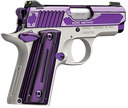 Kimber Mfg.,inc 3300160 Micro Amethyst NS 380 ACP 7+1 2.75" Amethyst purple PVD Stainless Steel Slide Satin Silver G10 Grip 170621