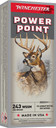 WINCHESTER SUPER-X 243 WSSM</br>100GR POWER POINT 20RD 10BX/CS AX243WSS