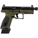 Beretta APX A1 Full Size Tactical Handgun 9mm Luger 21rd Magazines (3) 4.8" Threaded Barrel OD Green with Black Slide and Grip UKJAXA1F921TAC
