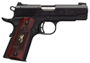 Browning 051852490 1911 Black Label Medallion Compact 22 LR 10+1, 3.63" Target Crown Barrel, Matte Black Serrated Slide & Aluminum Frame w/Beavertail 23077