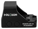 Holosun HE407KGRX2 407  Black Anodized 1 x 0.58" x 0.77" 6 MOA Green Dot 137910