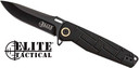 MC ELITE TACTICAL READINESS3.5" DROP POINT FLDR BLK/BLK ETA001BK