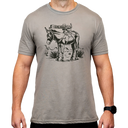 Magpul MAG1528-041-S Burro CVC  Stone Gray Heather Cotton/Polyester Short Sleeve Small 184561