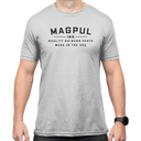 Magpul MAG1112-041-L Go Bang Parts  Stone Gray Heather Cotton/Polyester Short Sleeve Large 184457