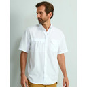 Huk Tide Point Short Sleeve Button Down Shirt White S ATH1500171100S