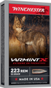 WINCHESTER VARMINT X 223REM 55G 20RD BOX 200RD CASE WINCX223P
